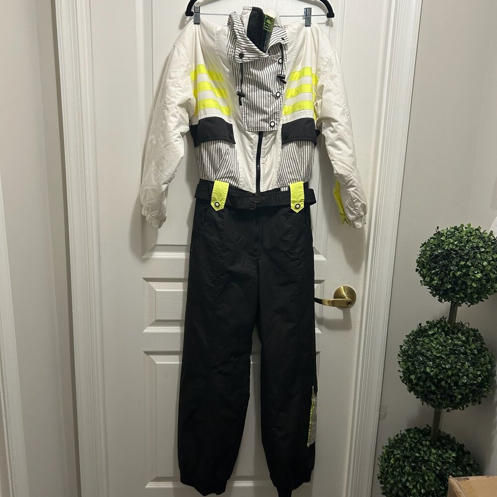 Retro Vintage Neon Ski Suit